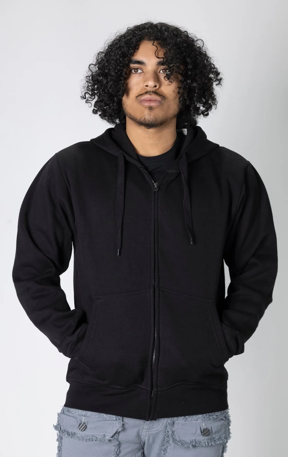 Basic Fleece Hoodie Zip Up