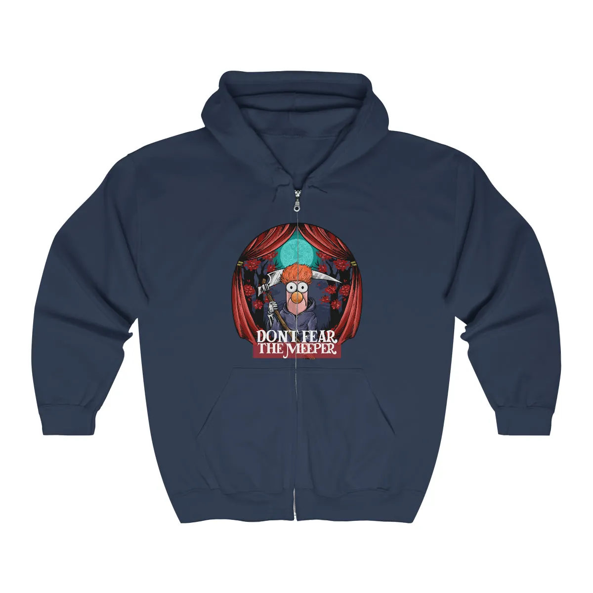 Beaker Muppet on Heavy Blend Full Zip Hoodie