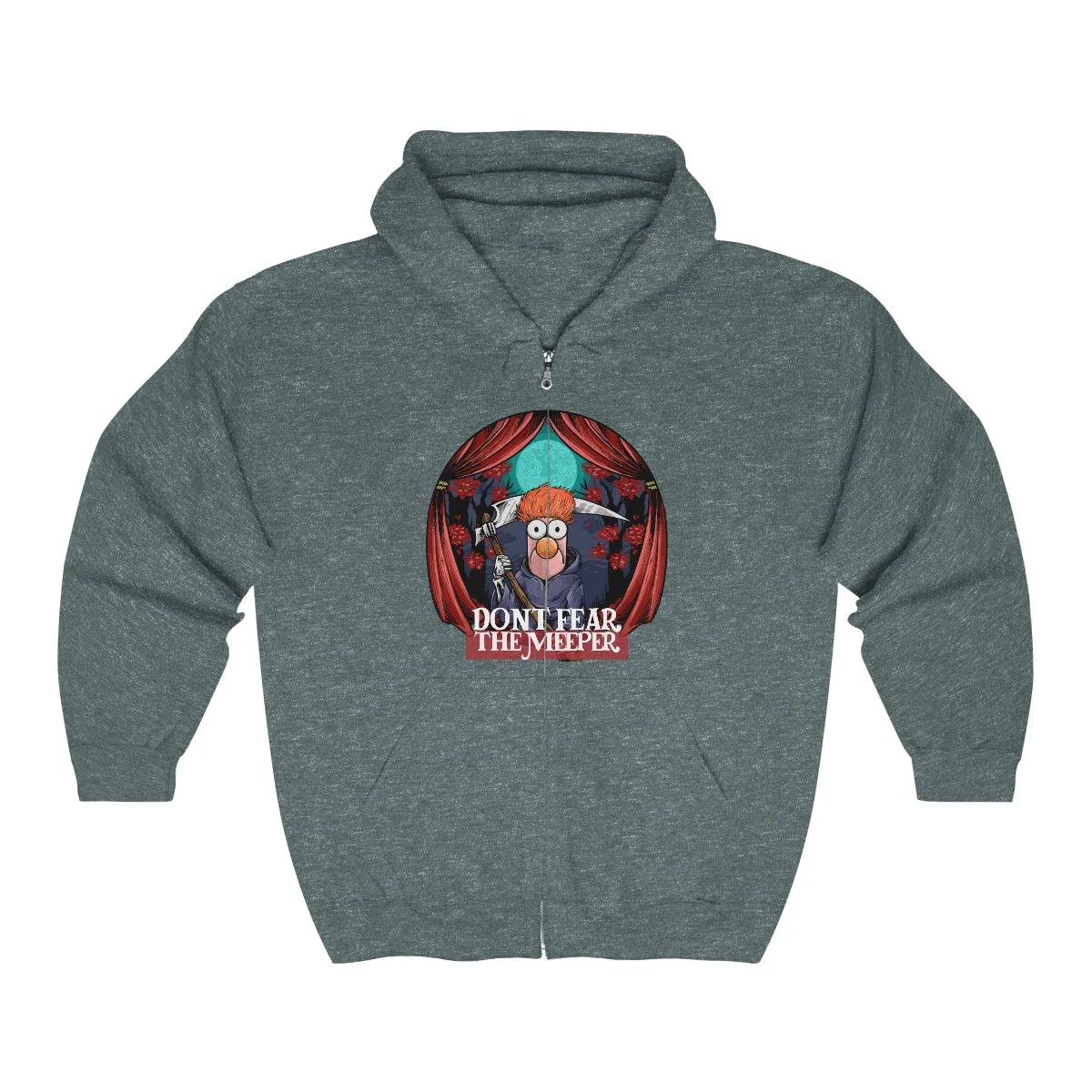 Beaker Muppet on Heavy Blend Full Zip Hoodie