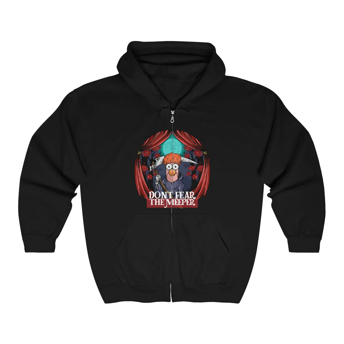 Beaker Muppet on Heavy Blend Full Zip Hoodie