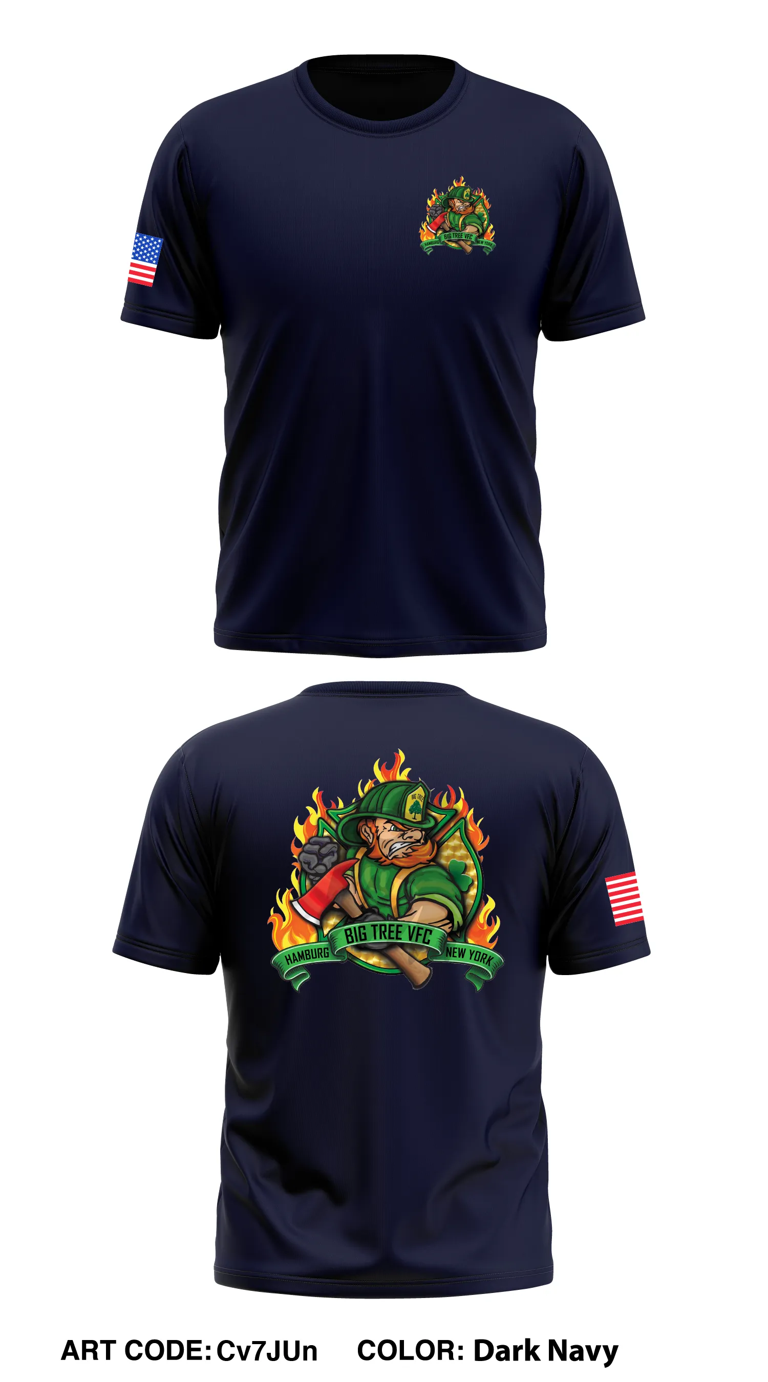 Big Tree Volunteer Fire Company Core Men's SS Performance Tee - Cv7JUn