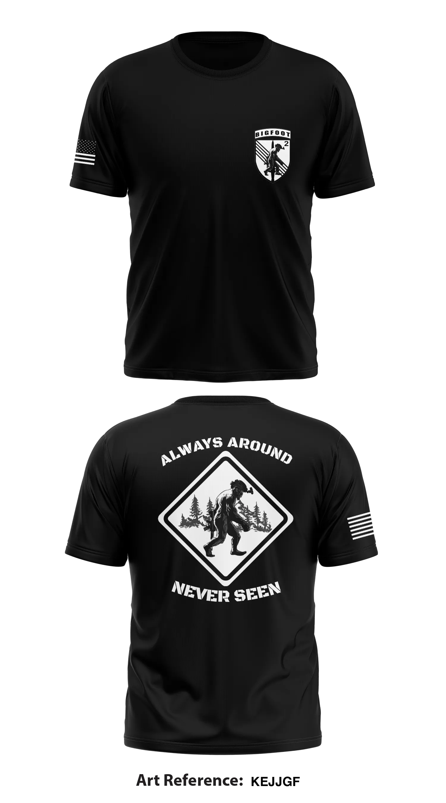 BIGFOOT CO, 2/4 SFAB  Store 1 Core Men's SS Performance Tee - kEjJgF