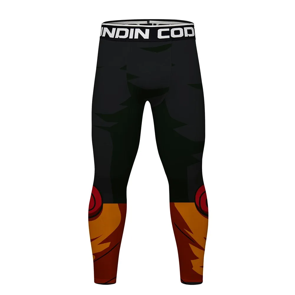 BJJ Rash Guard Naruto Elite Short Sleeve Compression Rash Guard Set