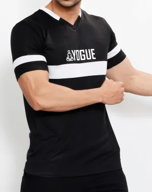 Black & White V-Neck T-Shirt