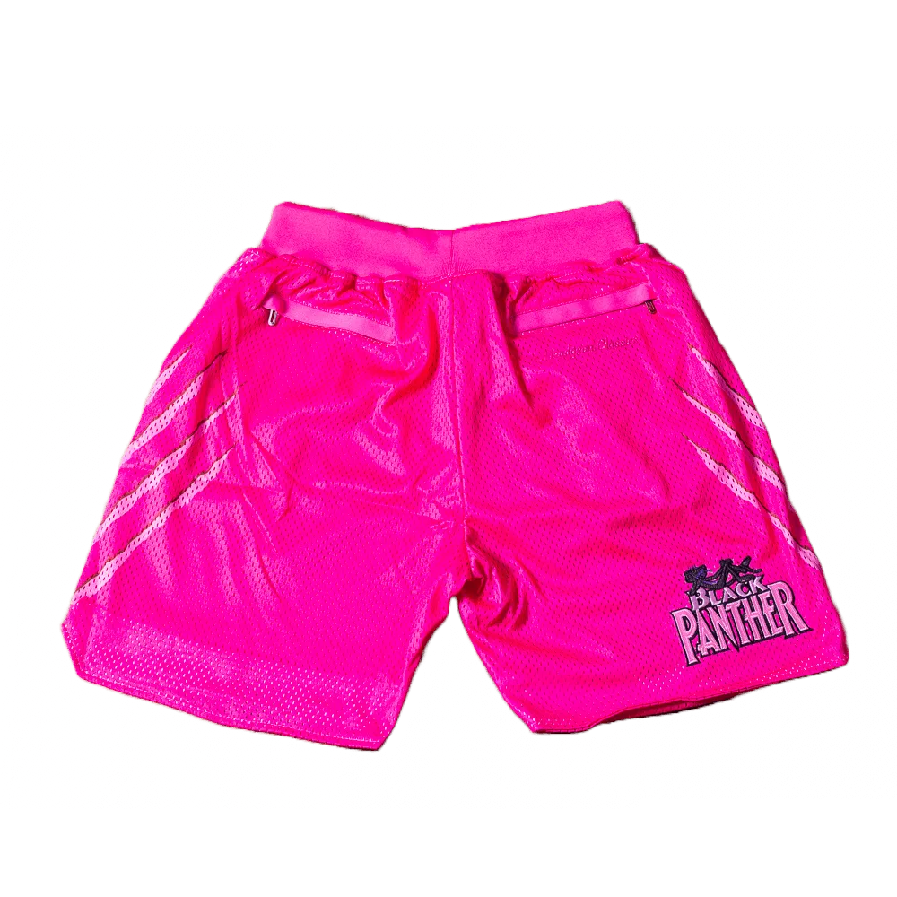 BLACK X  PINK PANTHER BASKETBALL SHORTS PINK