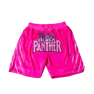 BLACK X  PINK PANTHER BASKETBALL SHORTS PINK