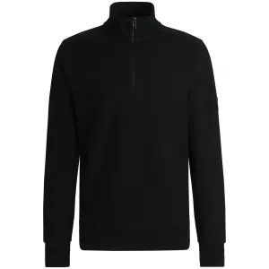 BOSS H-SIDNEY MERCERISED-COTTON 1/4 ZIP SWEATSHIRT