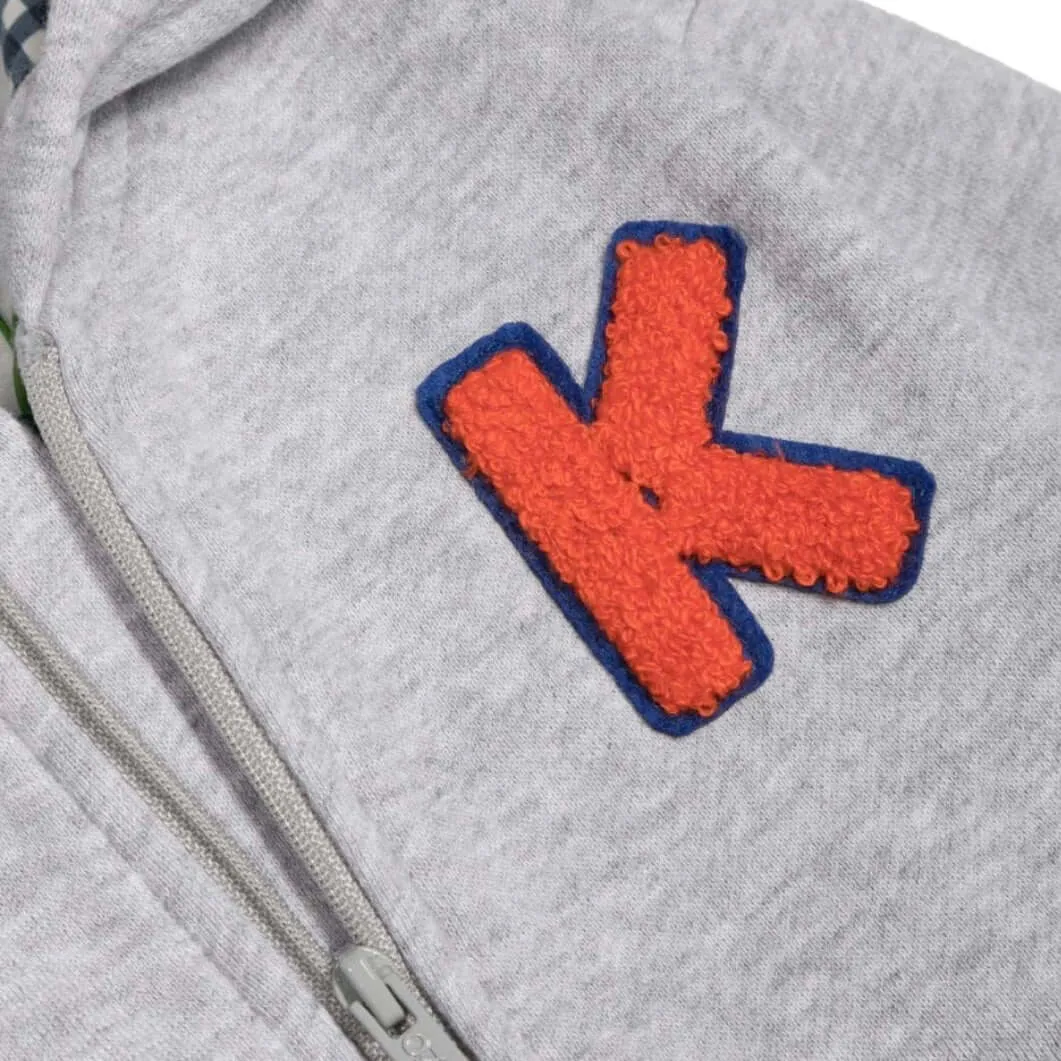 Boys Grey Hooded Cardigan