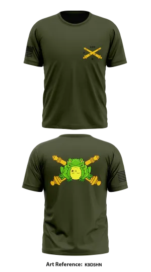 Bravo Battery 2-218th FA Core Men's SS Performance Tee - K9d5hN