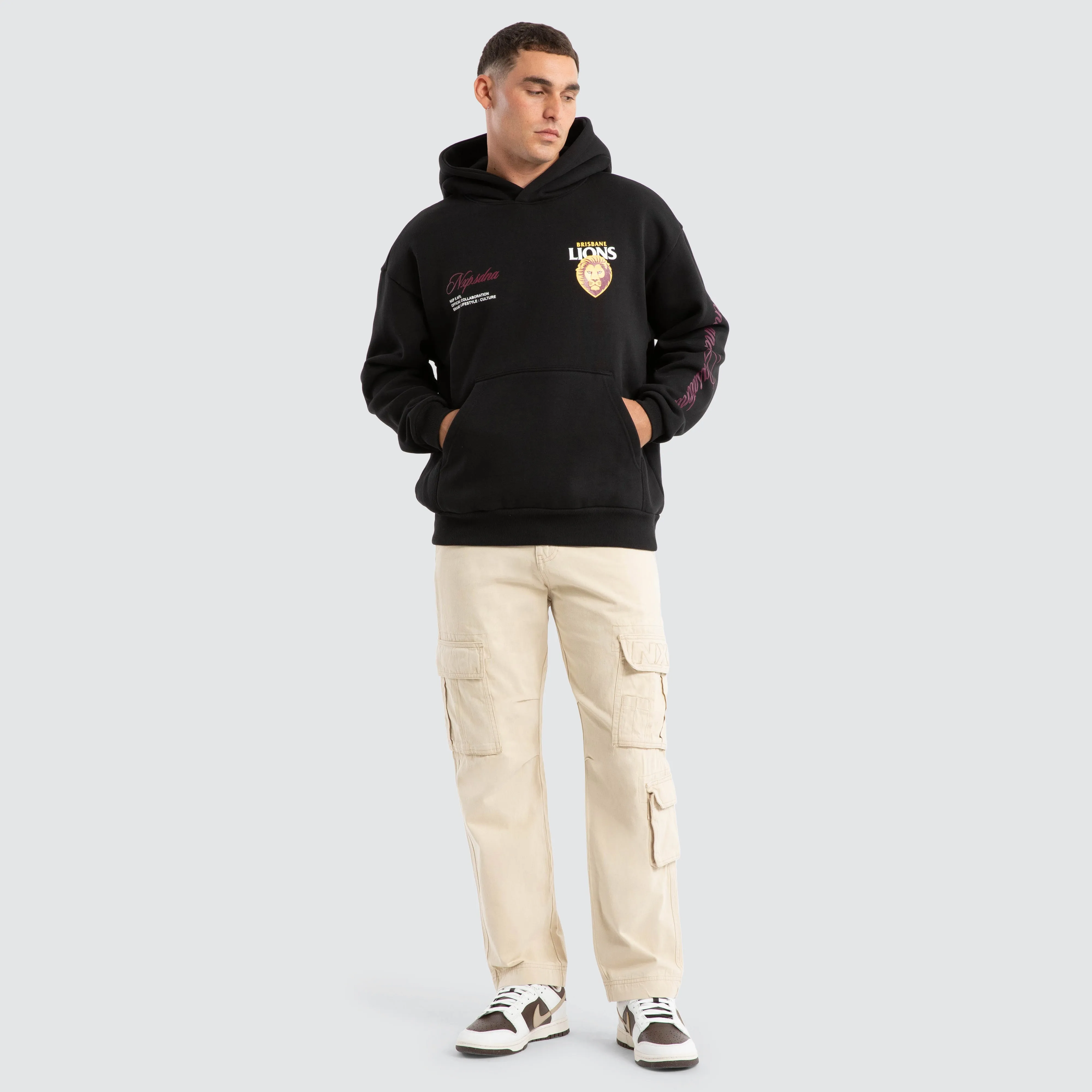 Brisbane Lions AFL Season Hoodie Jet Black