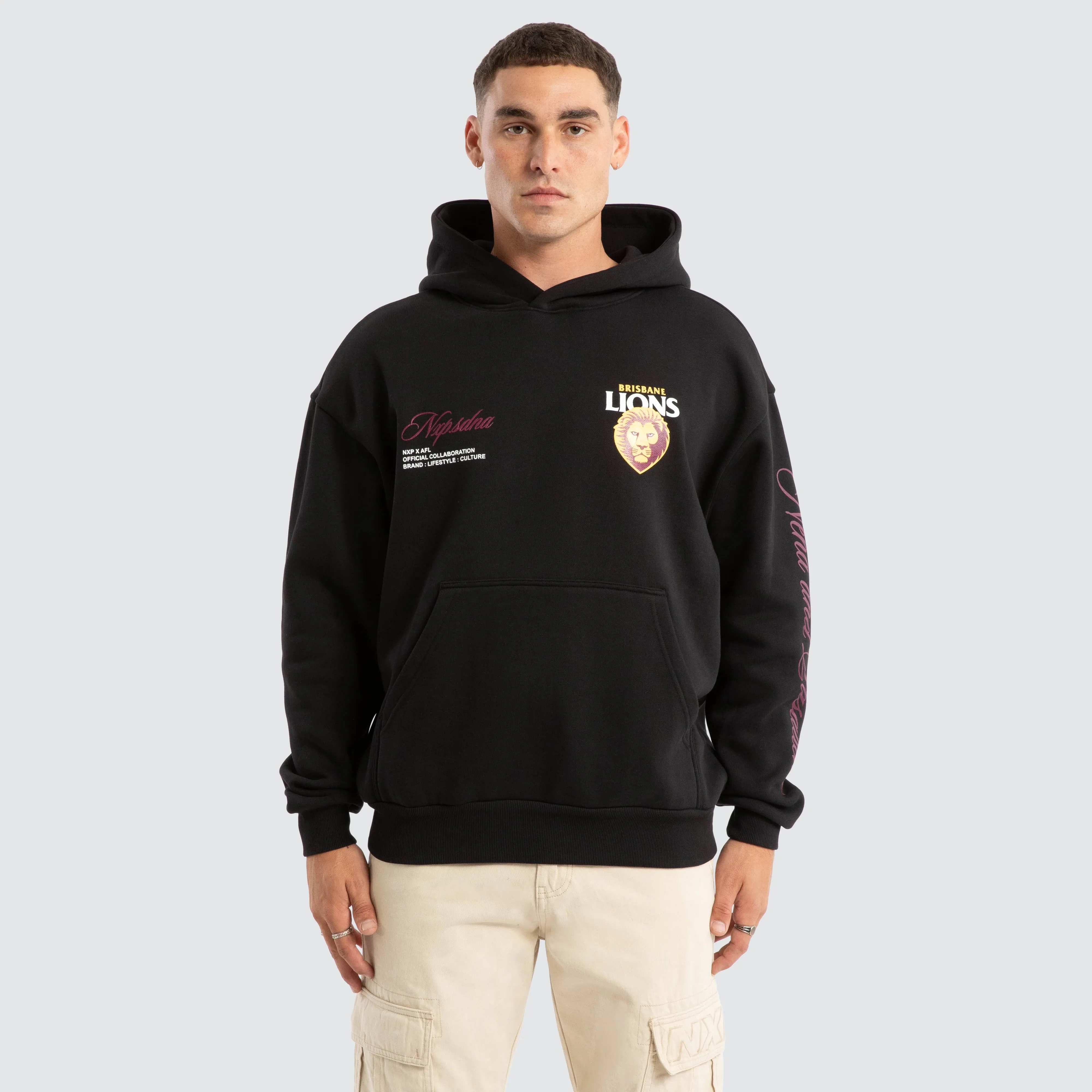 Brisbane Lions AFL Season Hoodie Jet Black