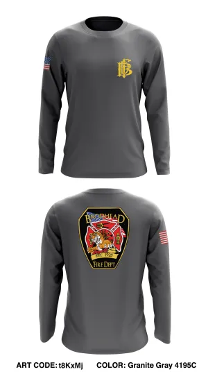 Brodhead Fire Department Store 1 Core Men's LS Performance Tee - t8KxMj