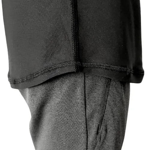 BRUCE BOLT Long Sleeve Performance T-Shirt with Reflective Bolt - BLACK