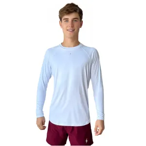 BRUCE BOLT Long Sleeve Performance T-Shirt with Reflective Bolt - WHITE