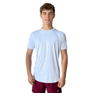 BRUCE BOLT Short Sleeve Performance T-Shirt with Reflective Bolt - WHITE