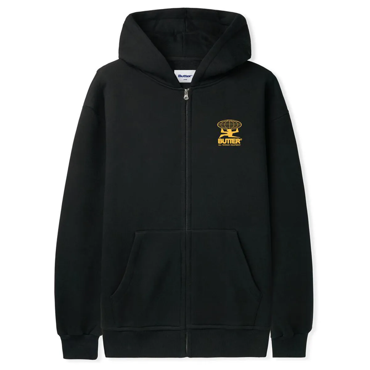 Butter Goods - Terrain Zip Hoodie Black