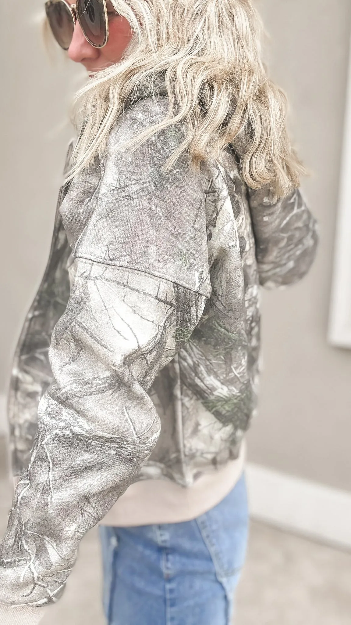 Camo Zip Up Jacket