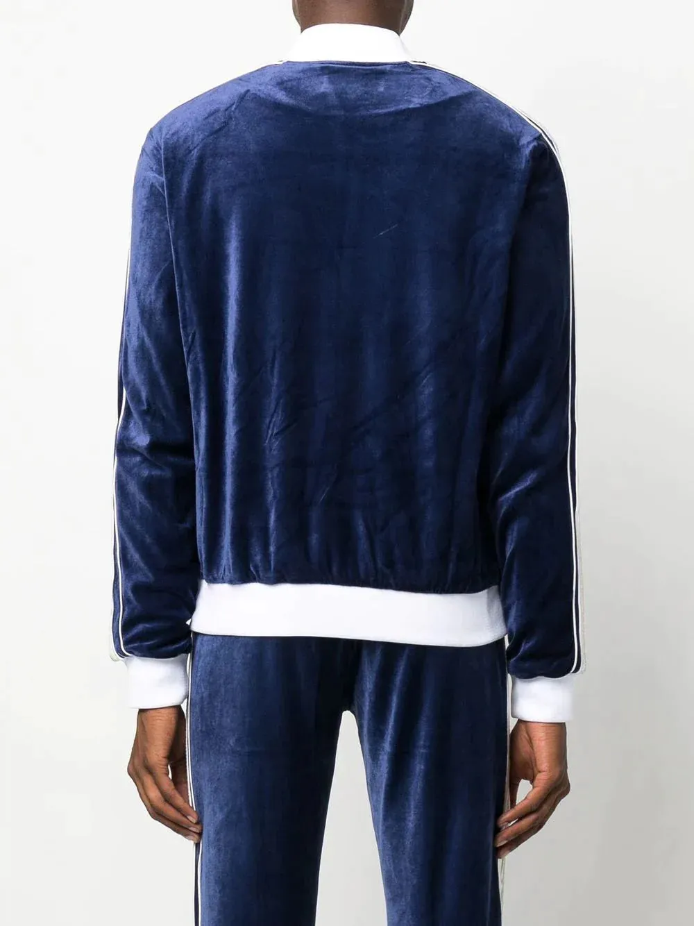 CASABLANCA Velour Laurel Track Jacket Navy