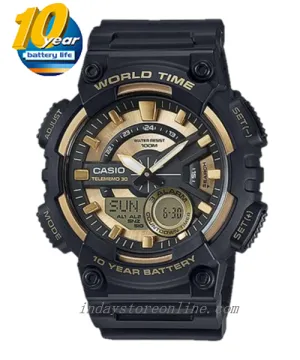 Casio Analog-Digital Men's Watch AEQ-110BW-9A Resin Band Resin Glass Battery Life 10-Years