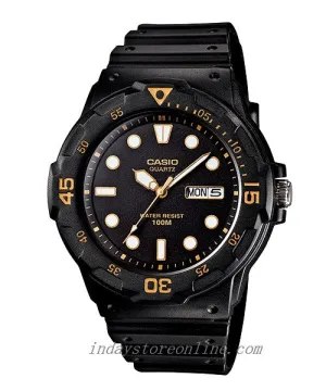 Casio Analog Men's Watch MRW-200H-1E Resin Glass Black Resin Strap Watch
