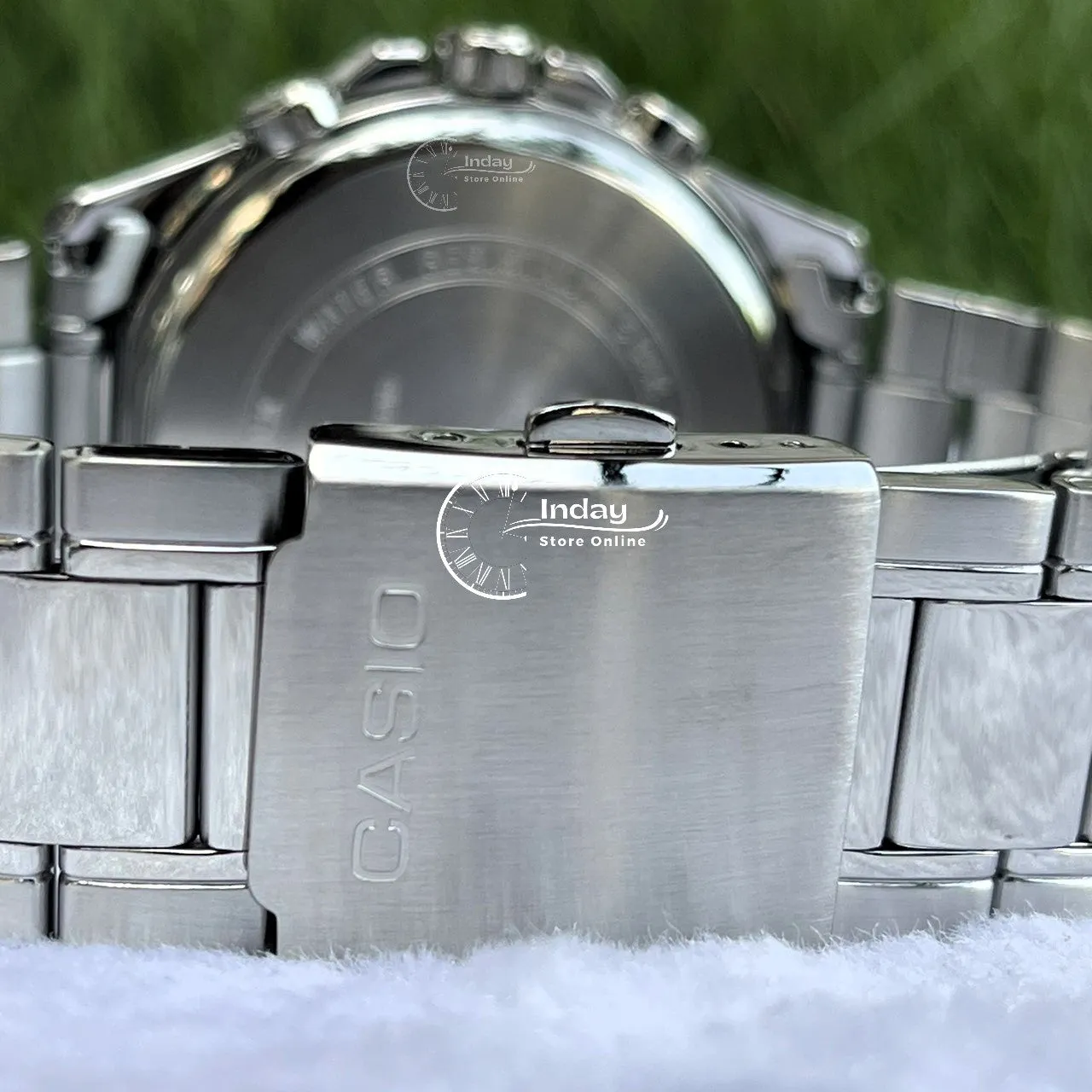 Casio Fashion Men's Watch MTP-1374D-1A Stainless Steel Band Mineral Glass