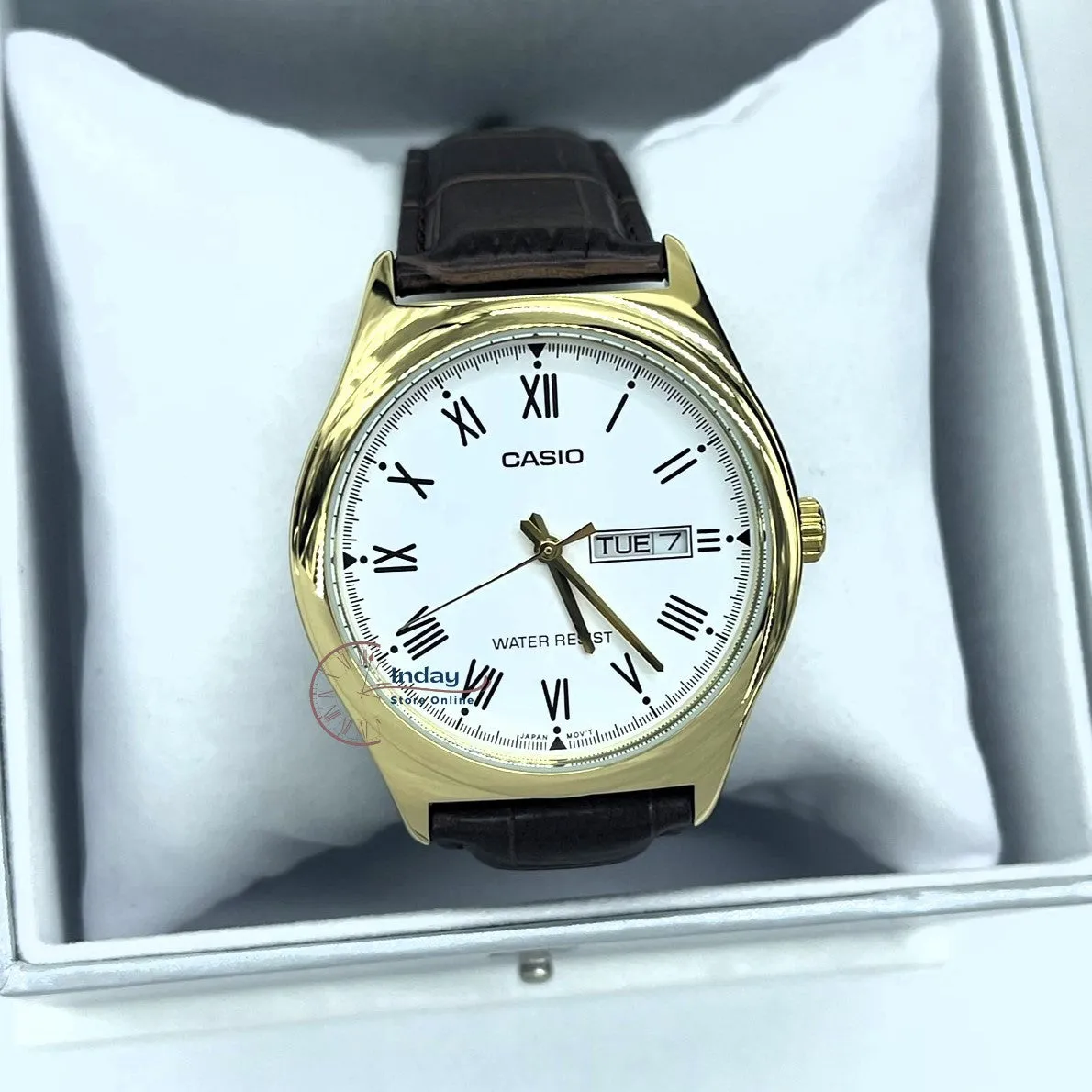 Casio Standard Men's Watch MTP-V006GL-7B Brown Leather Strap Mineral Glass