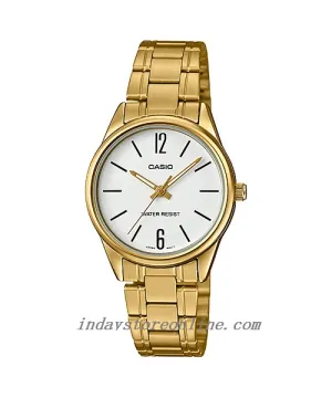 Casio Standard Women's Watch LTP-V005G-7B Gold ion Plated Stainless Steel Band Mineral Glass