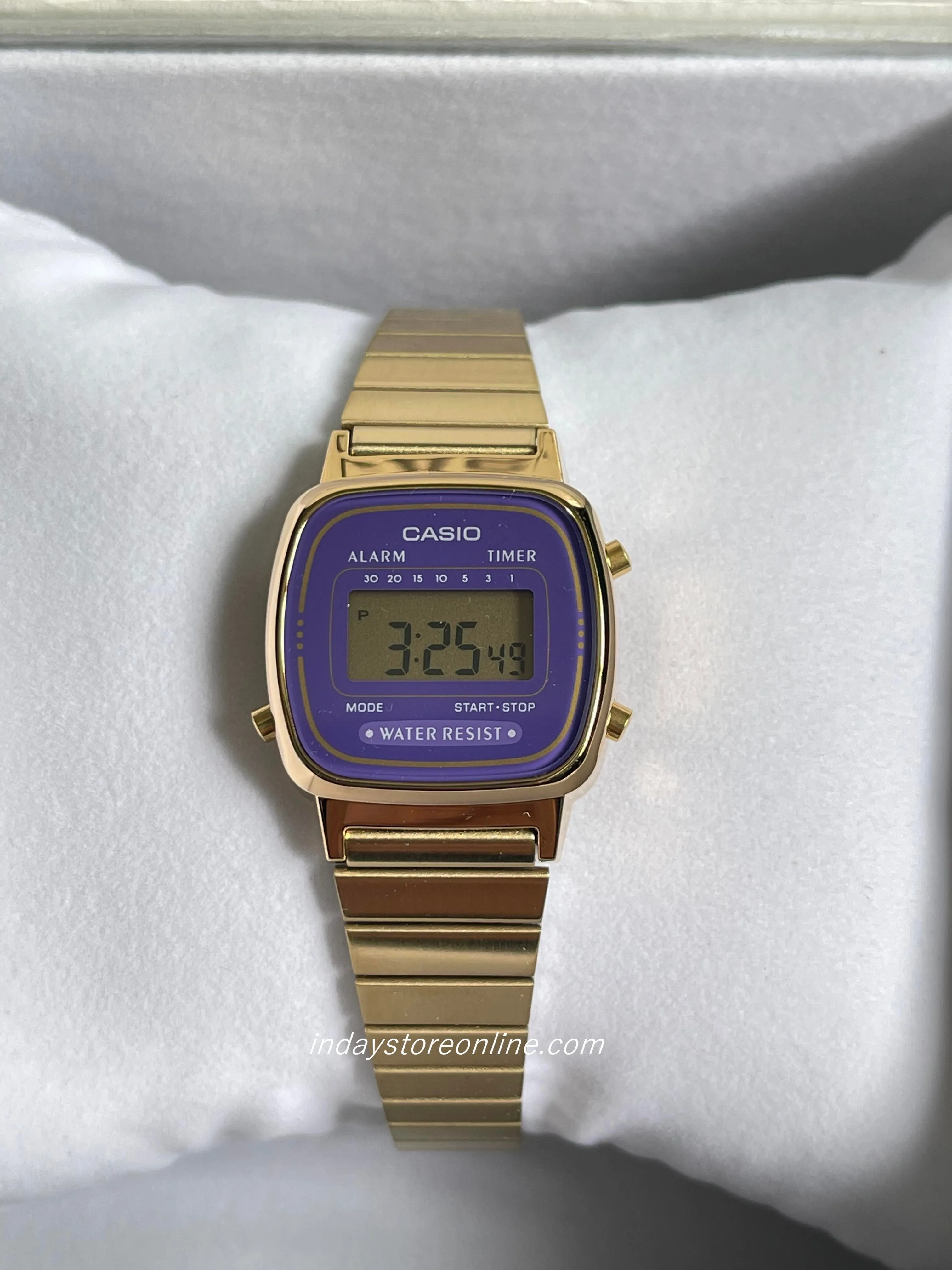 Casio Vintage Women's Watch LA670WGA-6 Gold Plated Stainless Steel Self-adjustable Band
