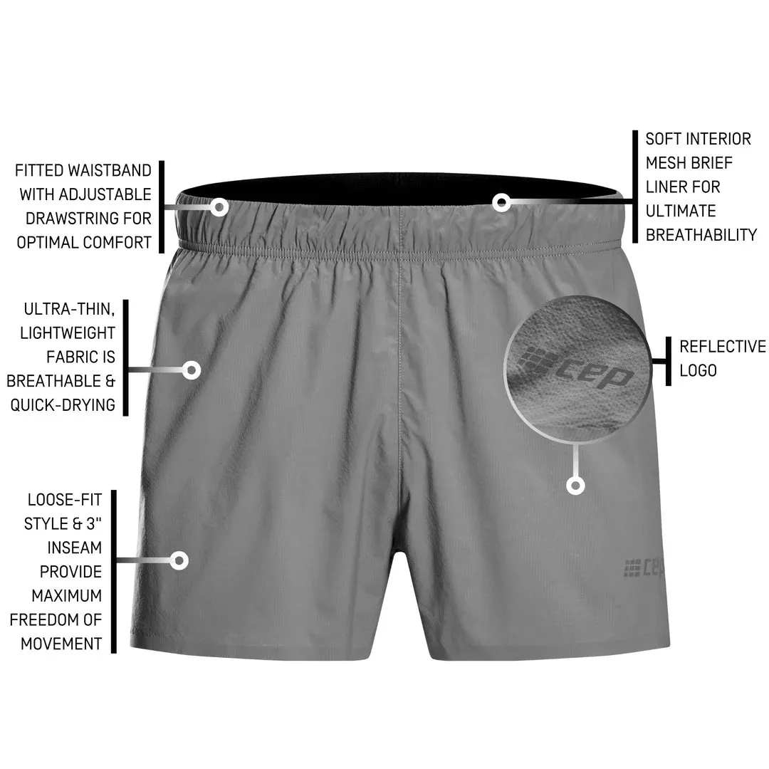 CEP | Ultralight | Loose Fit Running Shorts | Men's | Grey