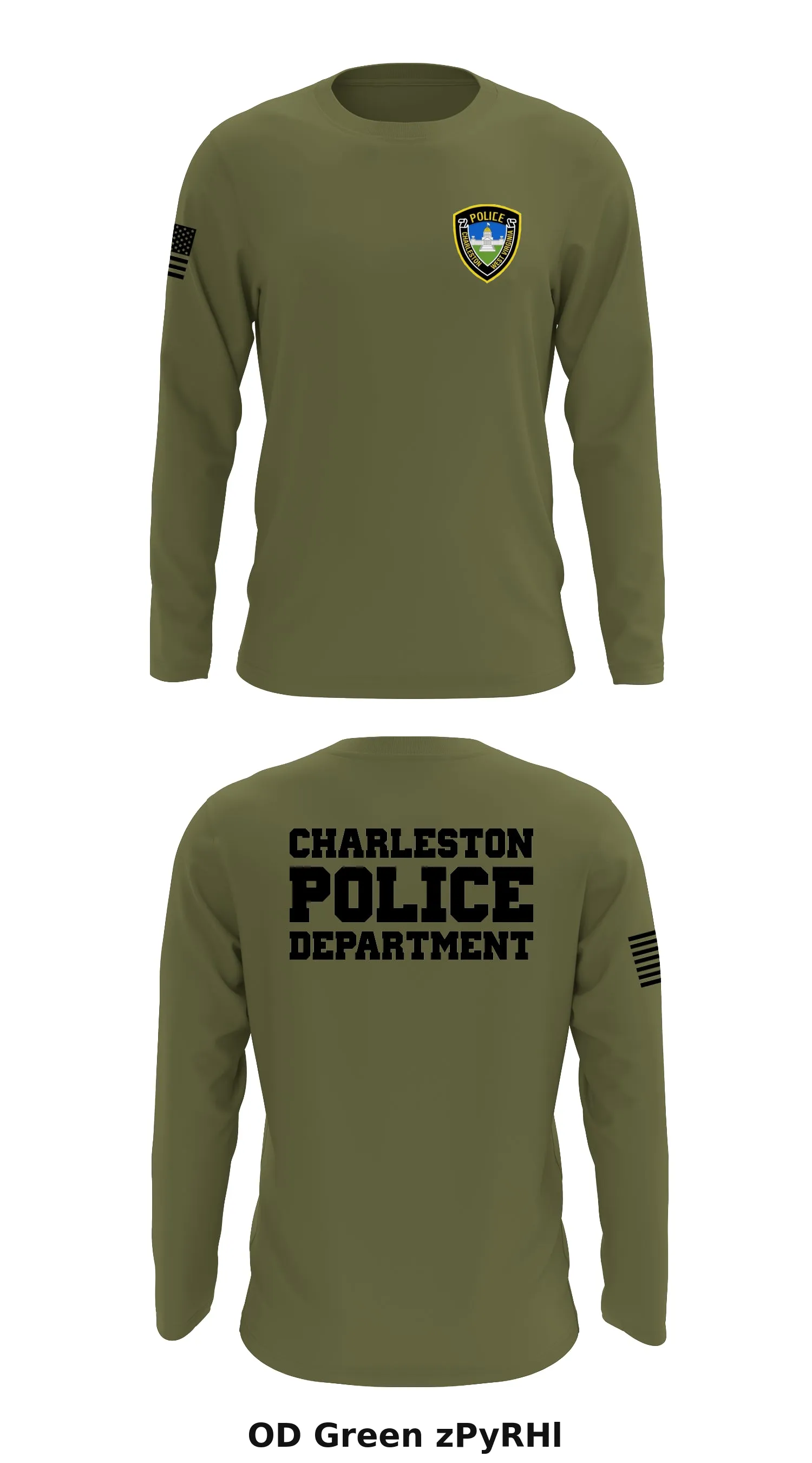Charleston PD Store 1 Core Men's LS Performance Tee - zPyRHl