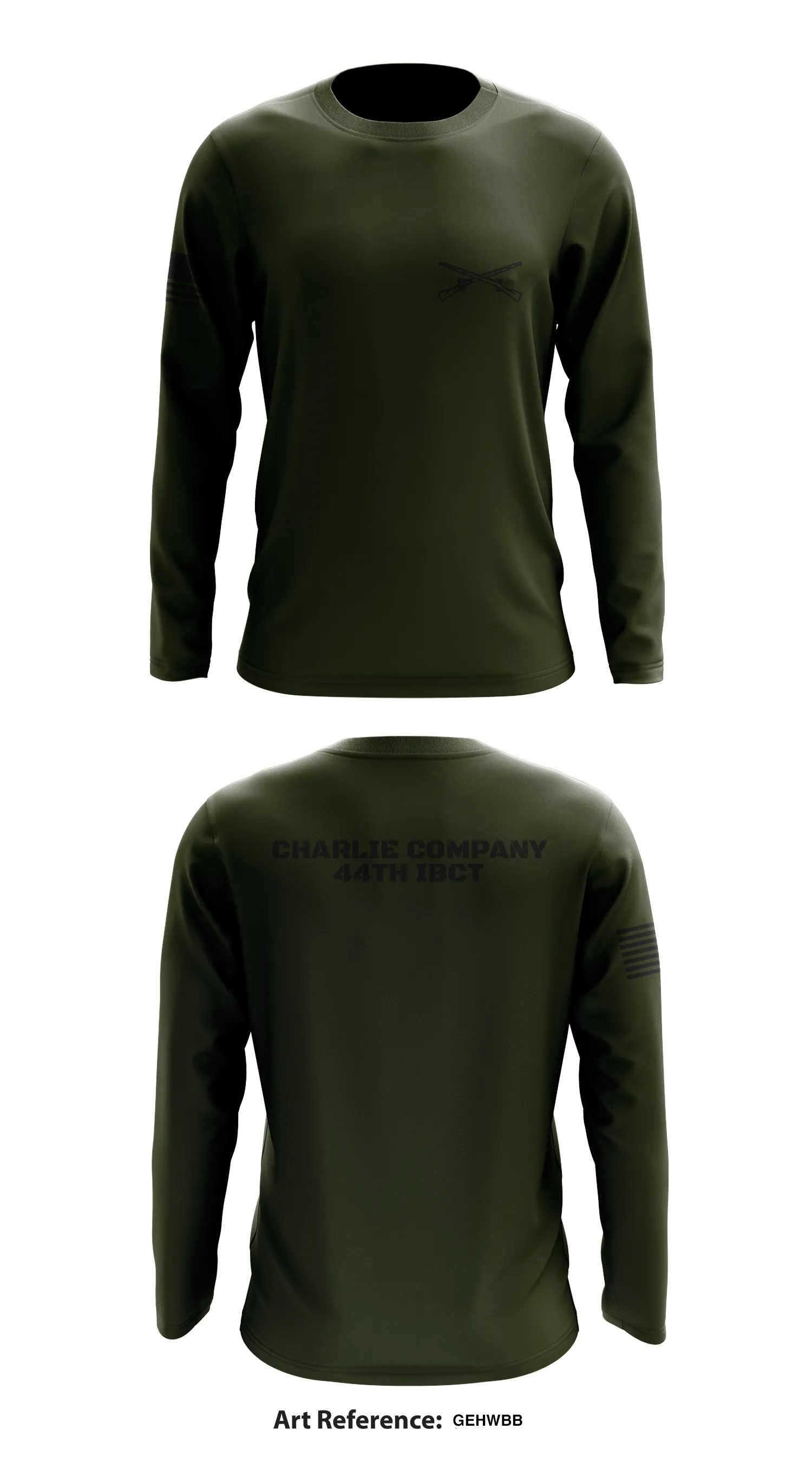 Charlie company 44th IBCT Store 1  Core Men's LS Performance Tee - GehwBb