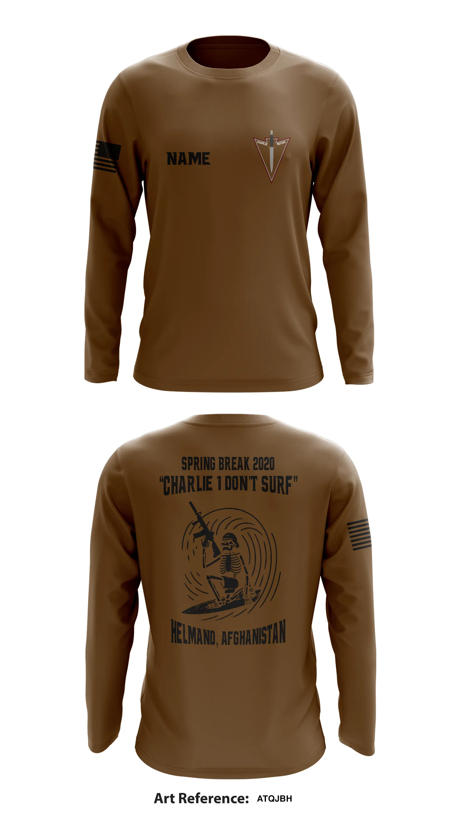 Charlie Troop, 3-71 CAV Store 1 Core Men's LS Performance Tee - AtqJBH