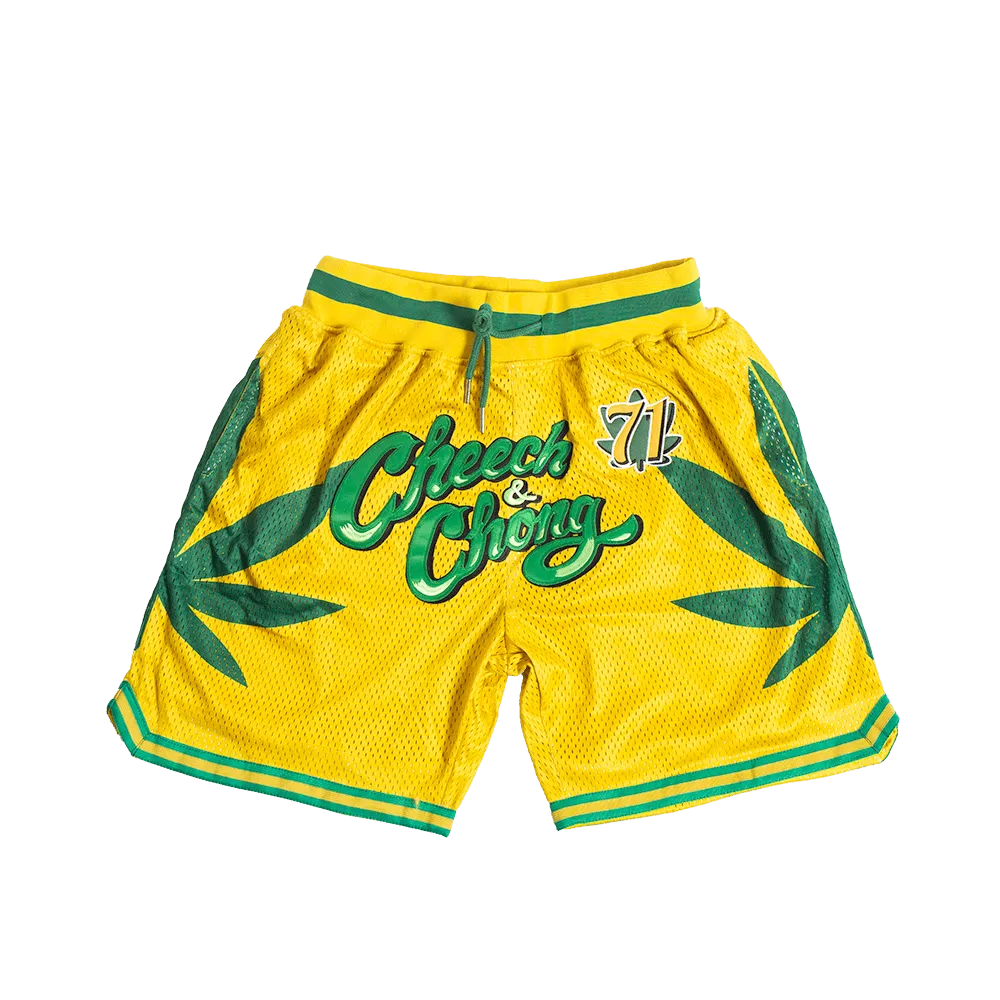 CHEECH & CHONG BASKETBALL SHORTS GREEN
