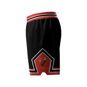 Chicago Deluxe Core Black Basketball Shorts Pockets Plus Lining Design Your Own Custom