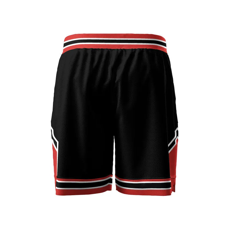 Chicago Deluxe Core Black Basketball Shorts Pockets Plus Lining Design Your Own Custom