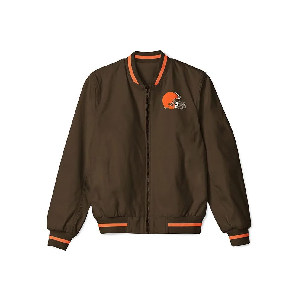 Cleveland Browns Lightweight Bomber Jacket – NFL Bomber Jacket - Clubs Varsity