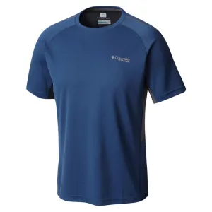 Columbia Men Blue Titan Trail Short Sleeve T-Shirt