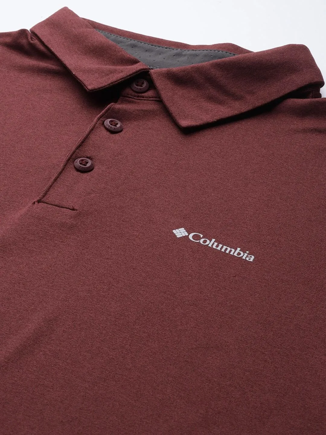 Columbia Men Brown Tech Trail Polo T-Shirt