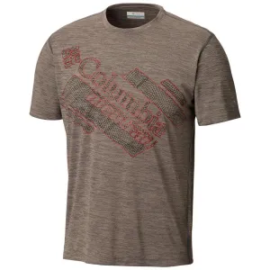 Columbia Men Grey Trinity Trail 2.0 Graphic Short Sleeve T-Shirt