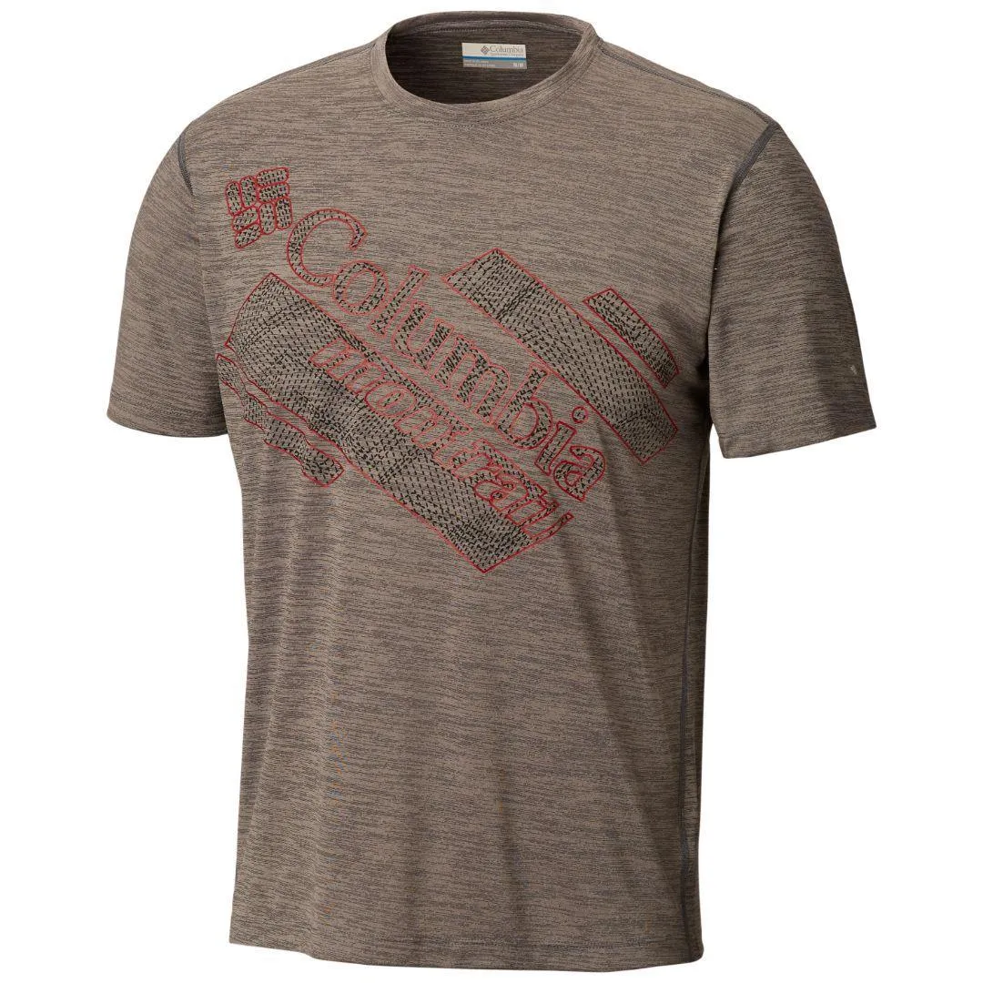 Columbia Men Grey Trinity Trail 2.0 Graphic Short Sleeve T-Shirt