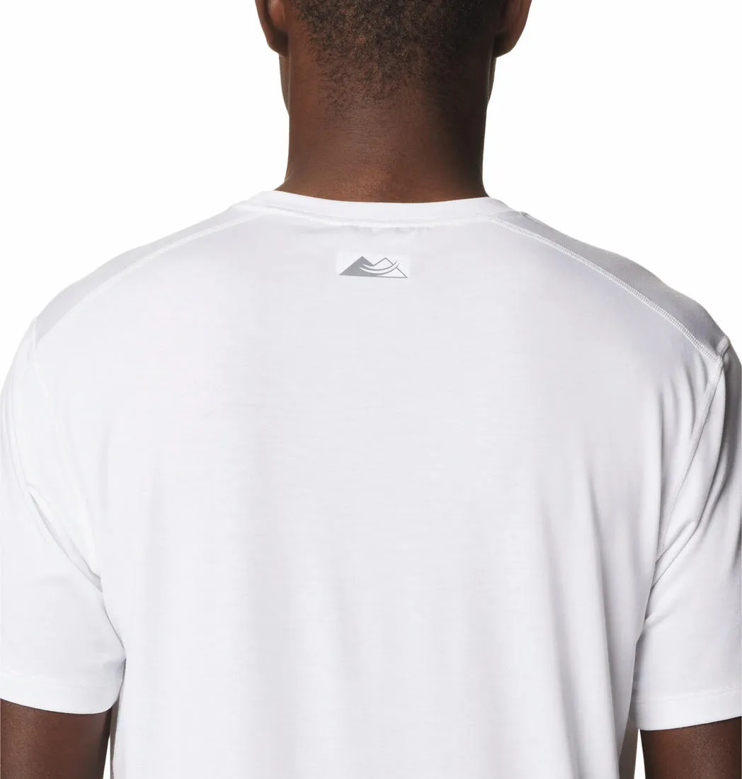 Columbia Men White M Endless Trail Running Tech T-Shirt