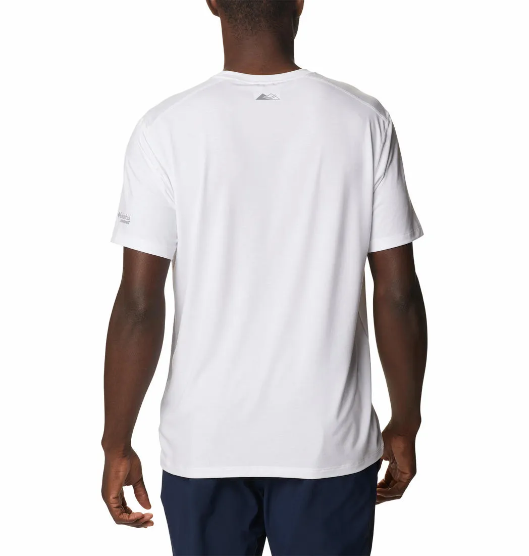 Columbia Men White M Endless Trail Running Tech T-Shirt