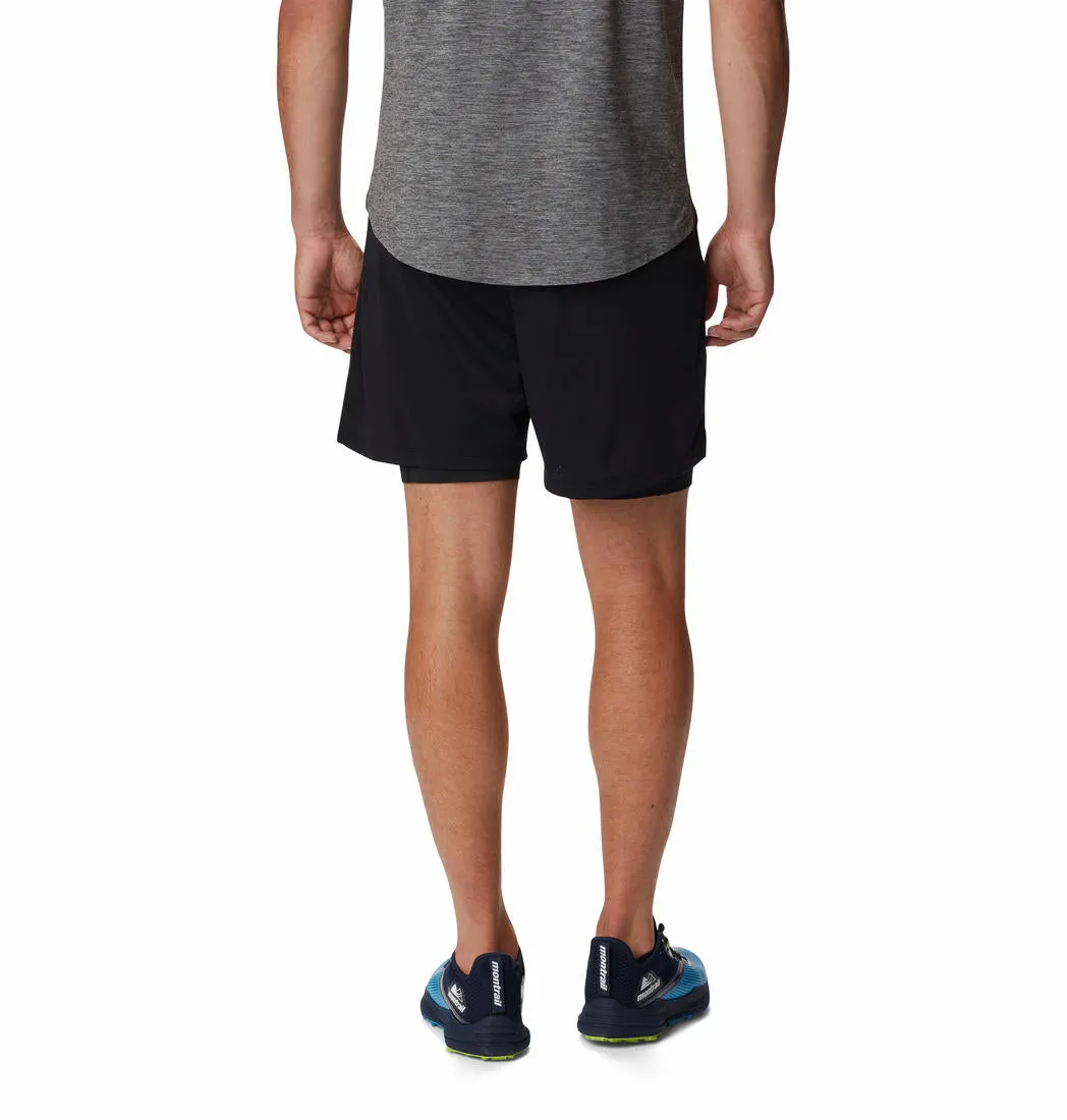 Columbia Mens Black M Endless Trail 2in1 Short