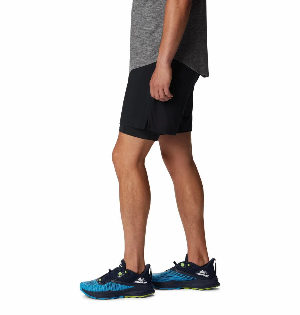 Columbia Mens Black M Endless Trail 2in1 Short
