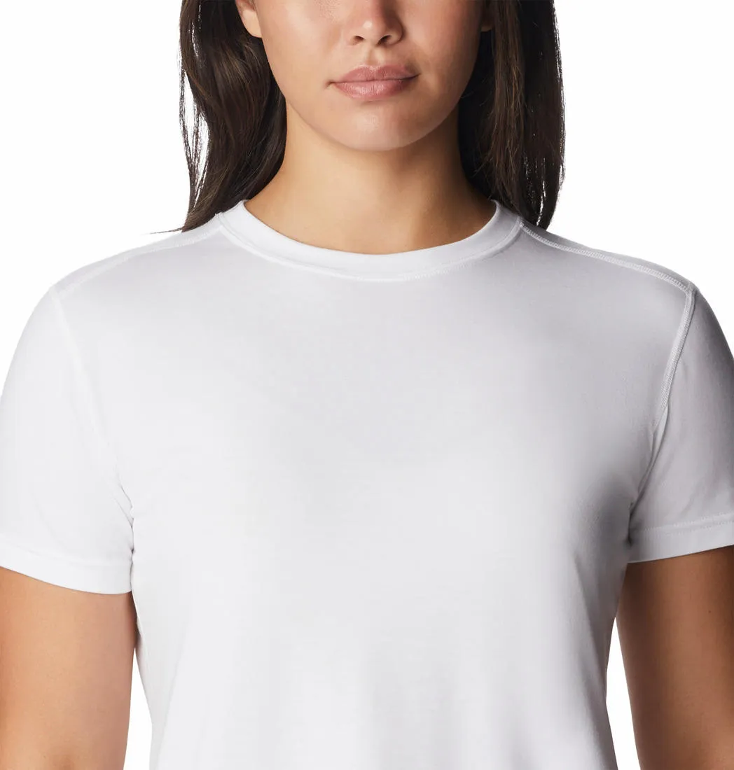 Columbia Women White W Endless Trail Running Tech T-Shirt