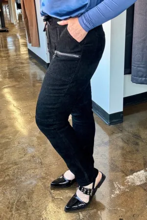 Corduroy Jogger Pants with Pockets-FINAL SALE