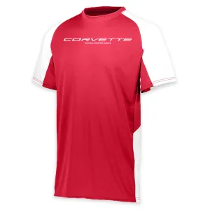 Corvette Men's Colorblock Red/White Jersey