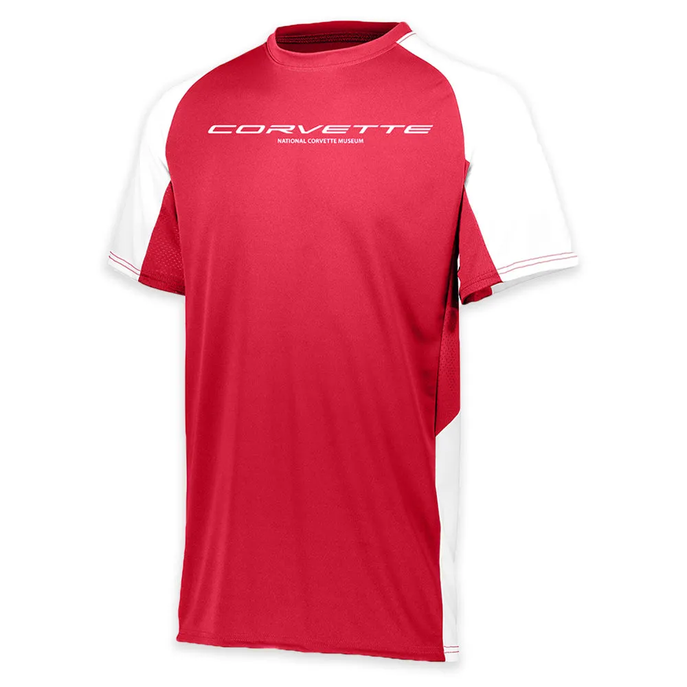 Corvette Men's Colorblock Red/White Jersey