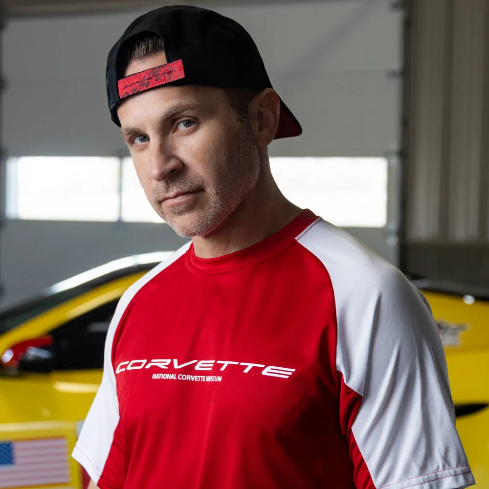 Corvette Men's Colorblock Red/White Jersey