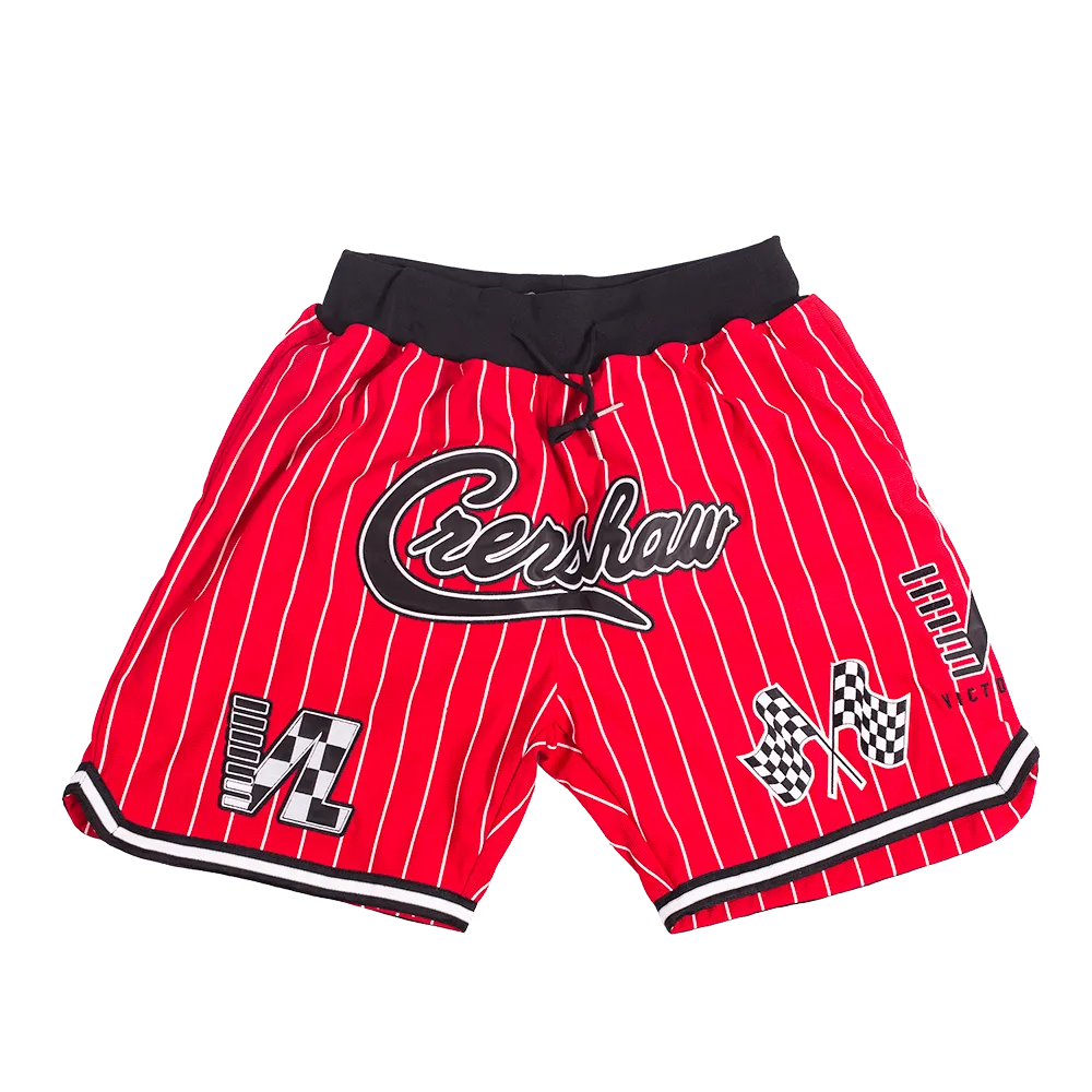 CRENSHAW PINSTRIPE BASKETBALL SHORTS